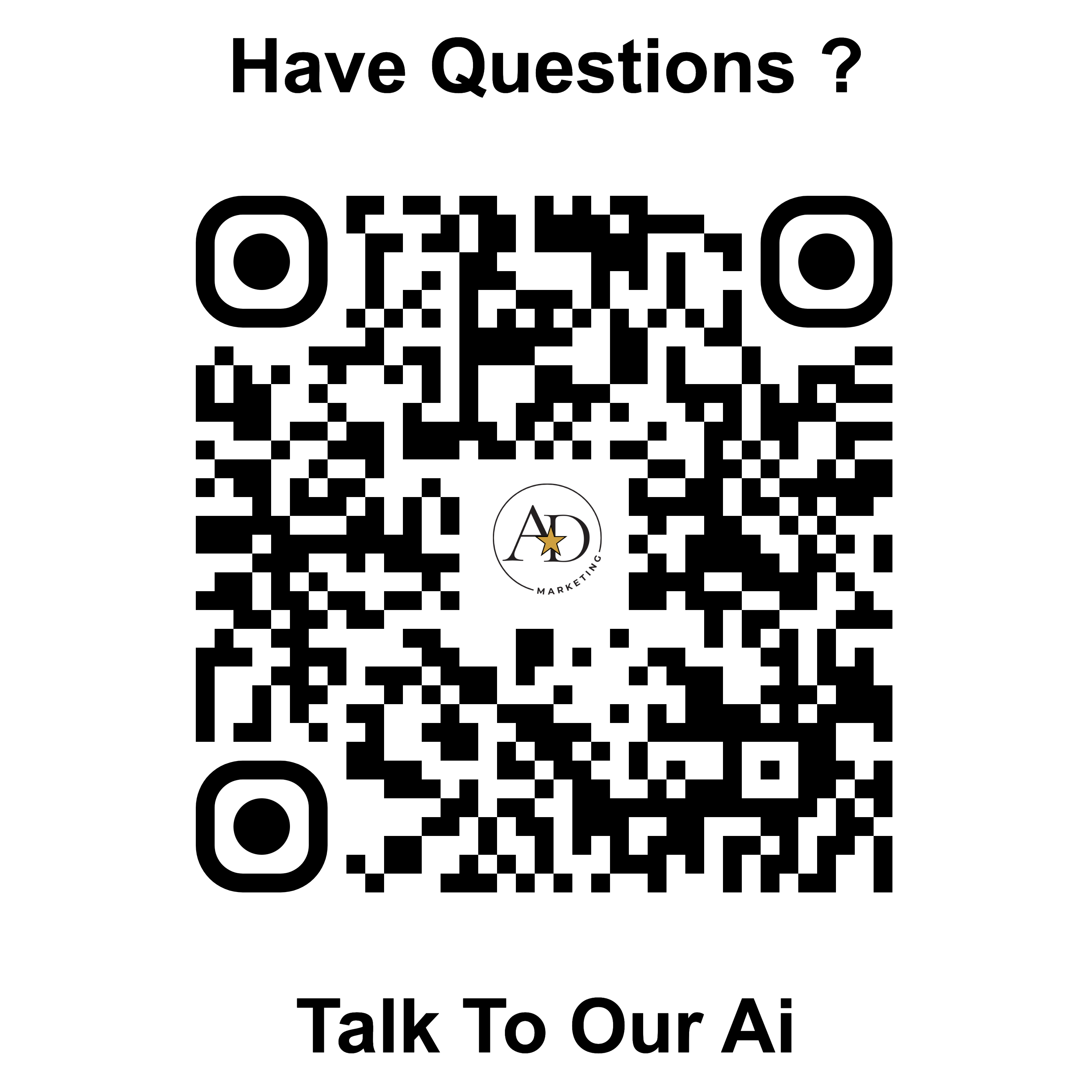 QR code to connect with the American Dreams Marketing AI bot
