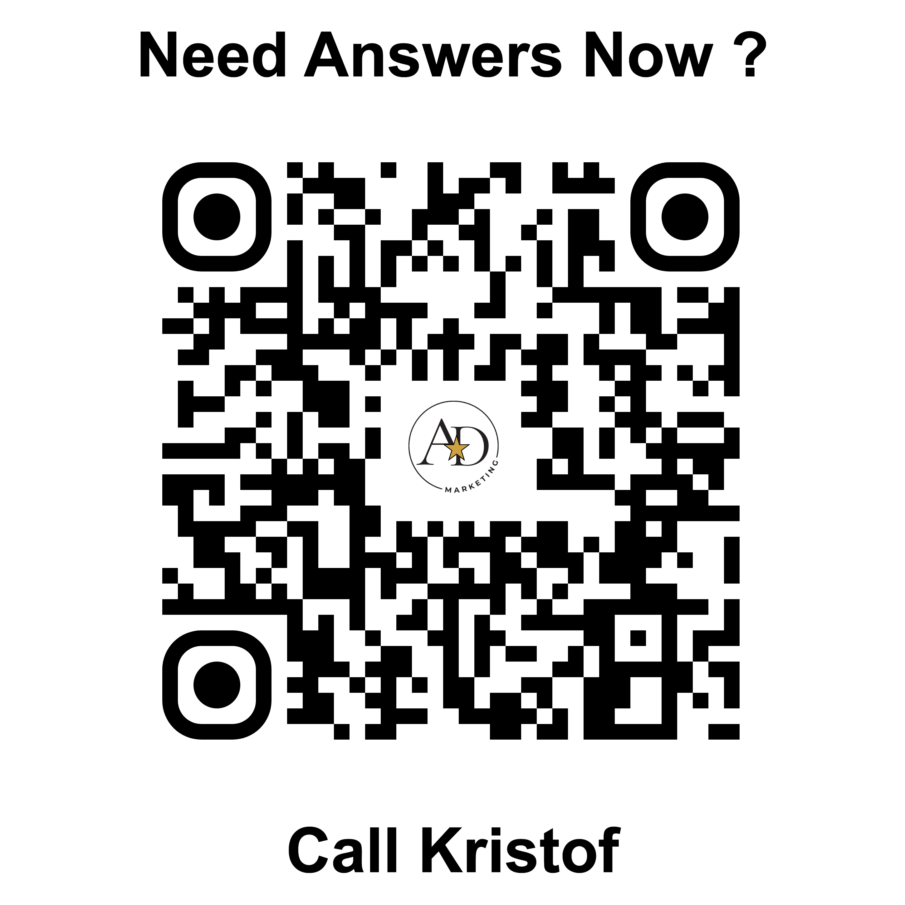 QR code to call American Dreams Marketing directly