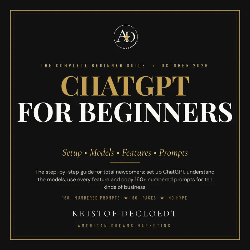 ChatGPT for Beginners cover