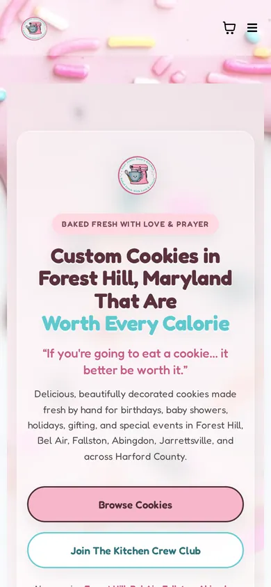 Aunt Jenny Jenn's Kitchen website on mobile