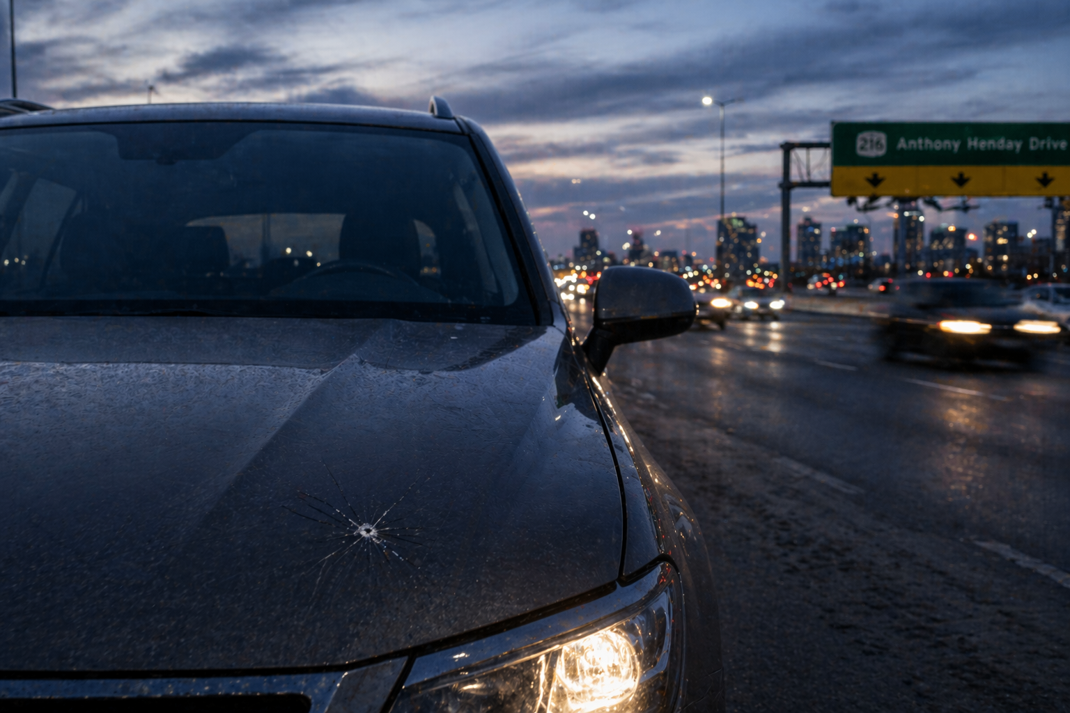Industrial road vehicle damage in Acheson — THCAR auto body shop serving Acheson Alberta