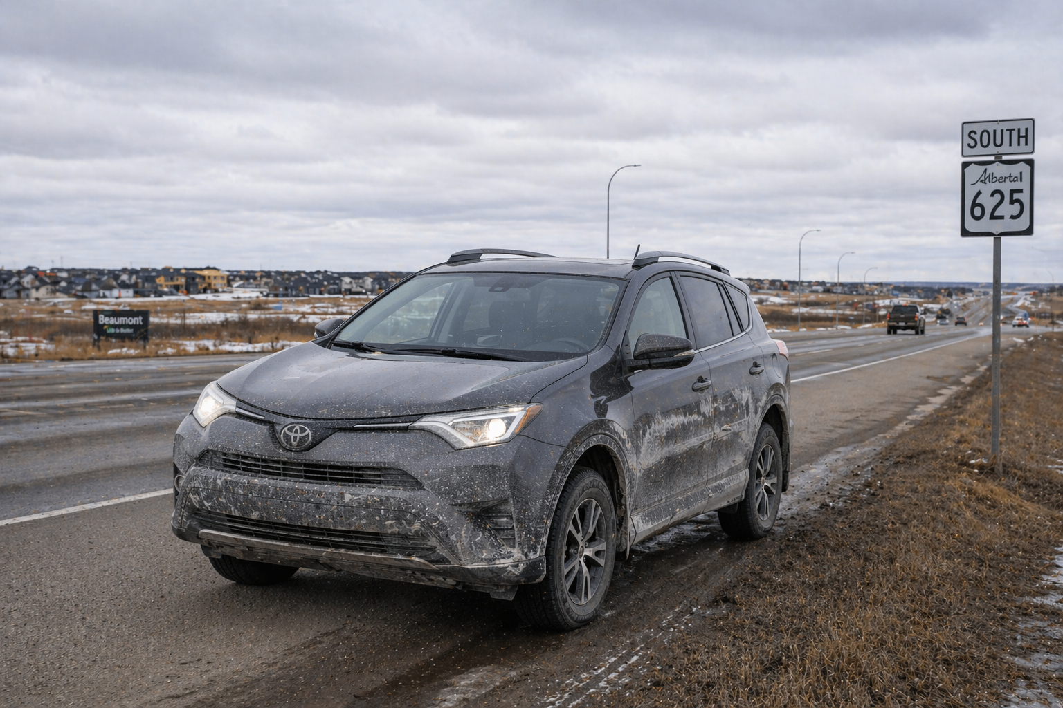 Industrial road vehicle damage in Fort Saskatchewan — THCAR auto body shop serving Fort Saskatchewan