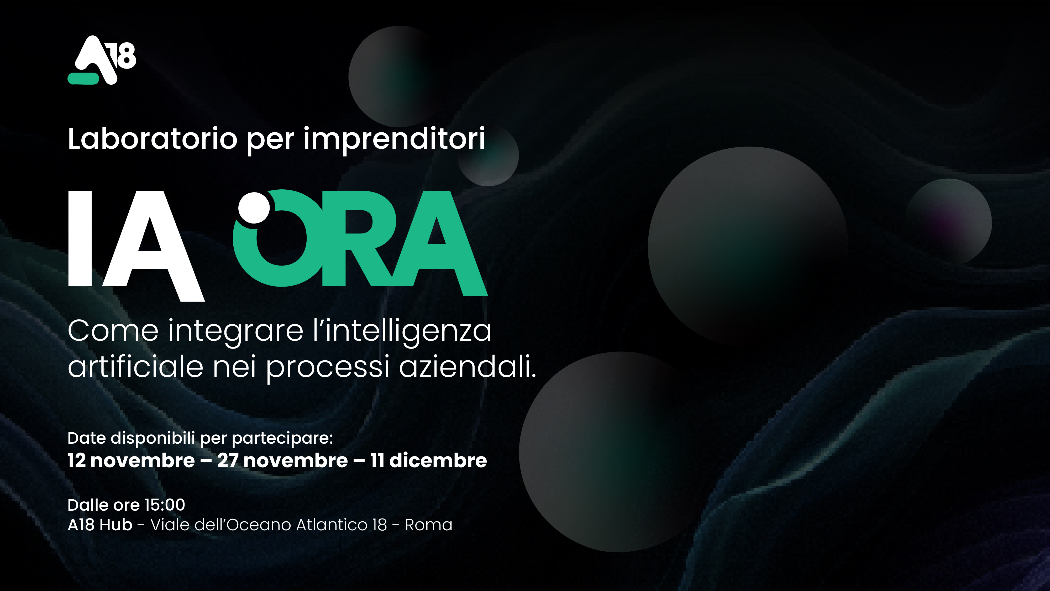 Banner Atlantico 18 hub Rome Future Week 17 settembre 2025