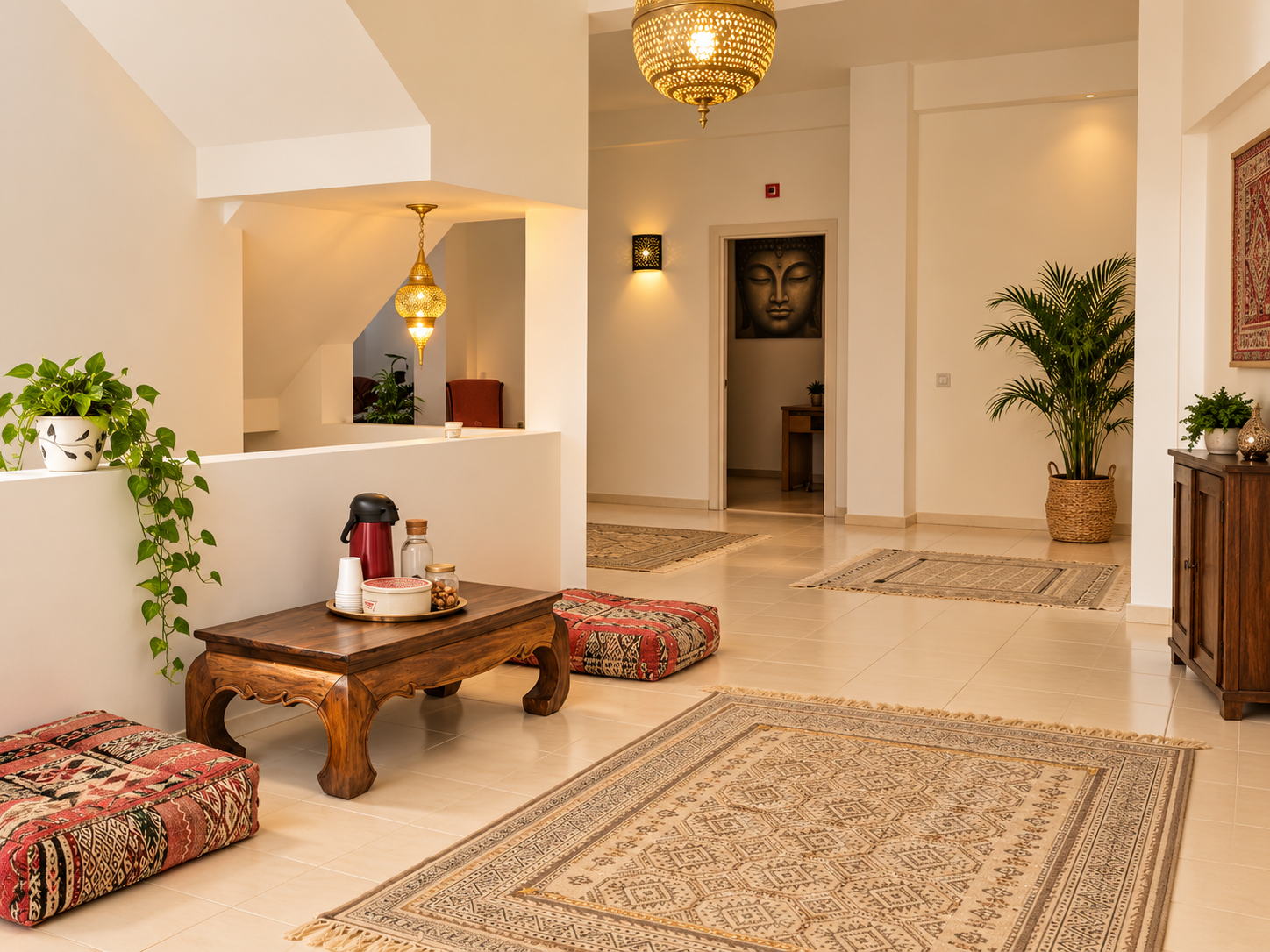 A view of the studio space at Centro Yoga Silves