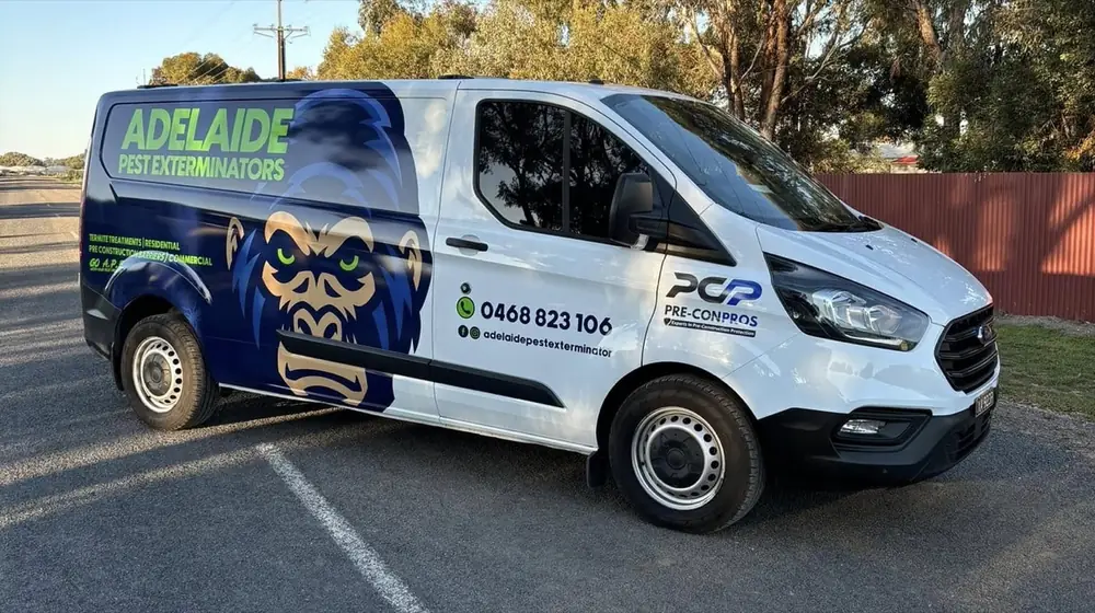 Adelaide Pest Exterminators and Pre-Con Pros service van