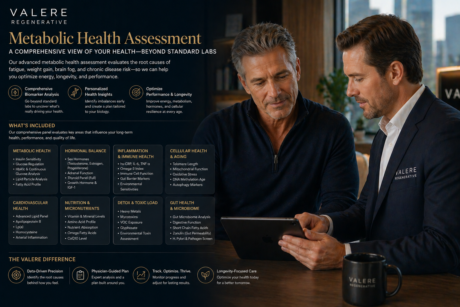 Metabolic health assessment Houston — comprehensive panel beyond standard labs