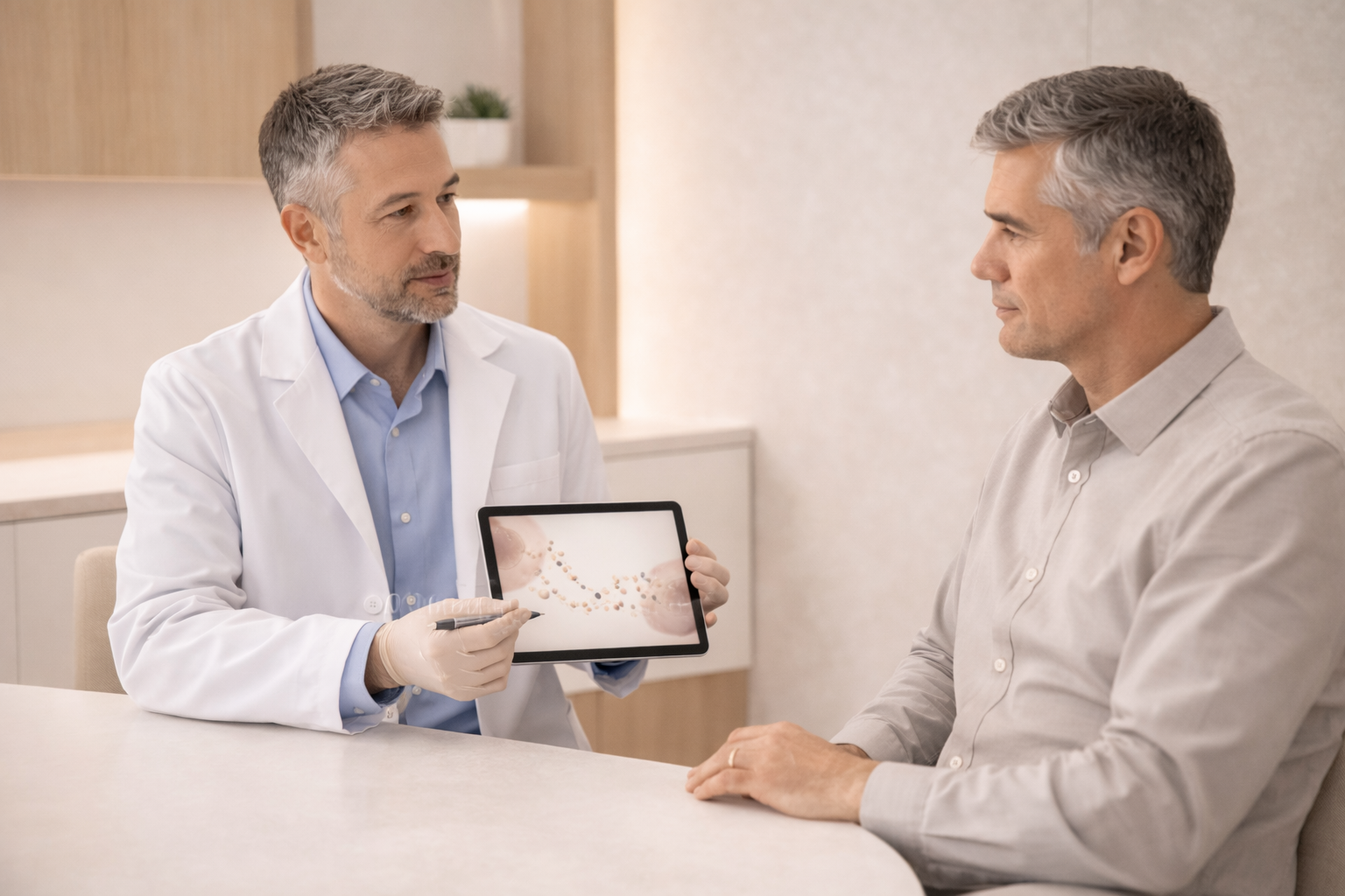 alere Regenerative assessment process in River Oaks Houston — physician reviewing individualized health program alere Regenerative assessment process in River Oaks Houston — physician reviewing individualized health program