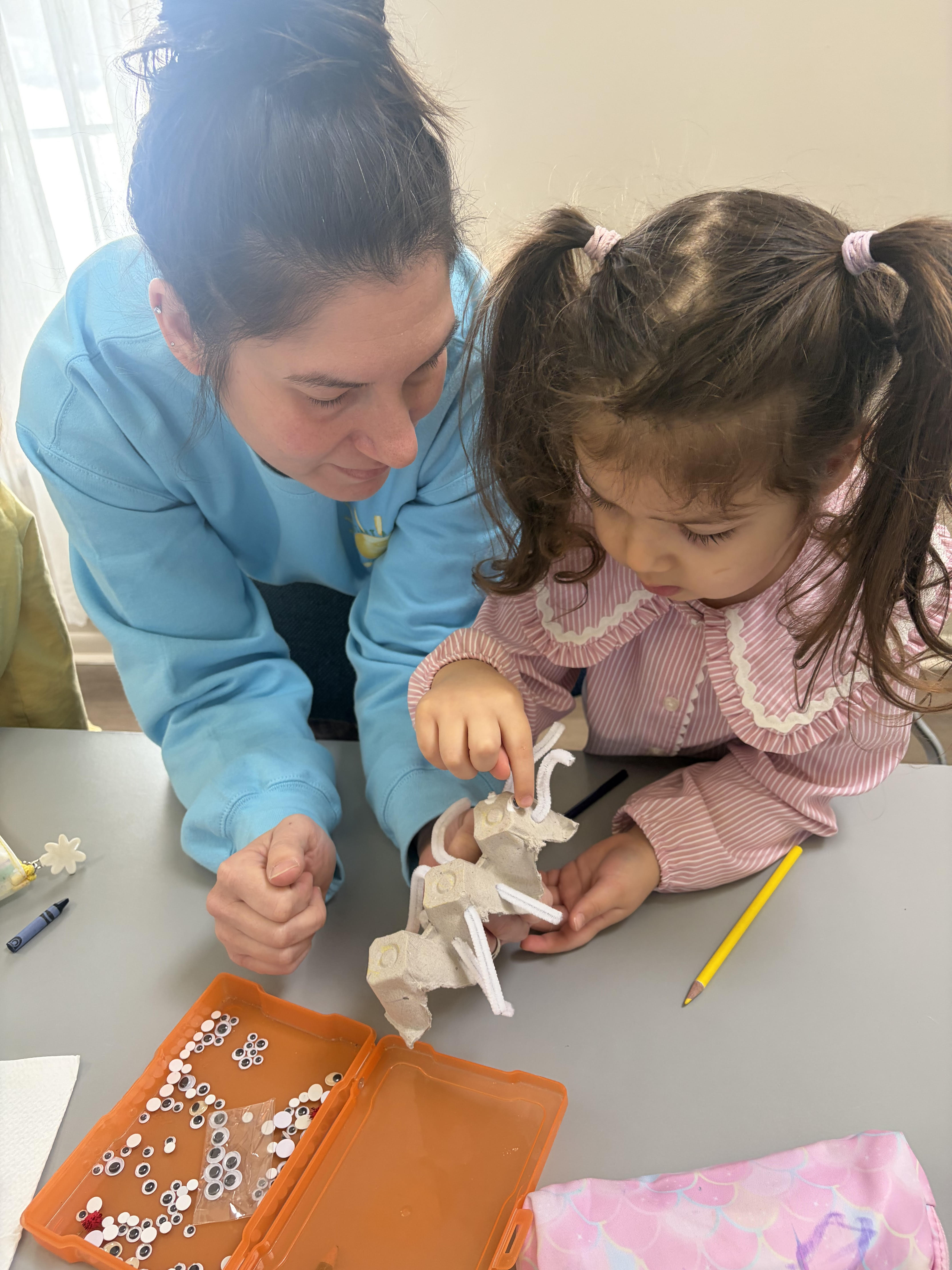 Children learning together in nurturing environment