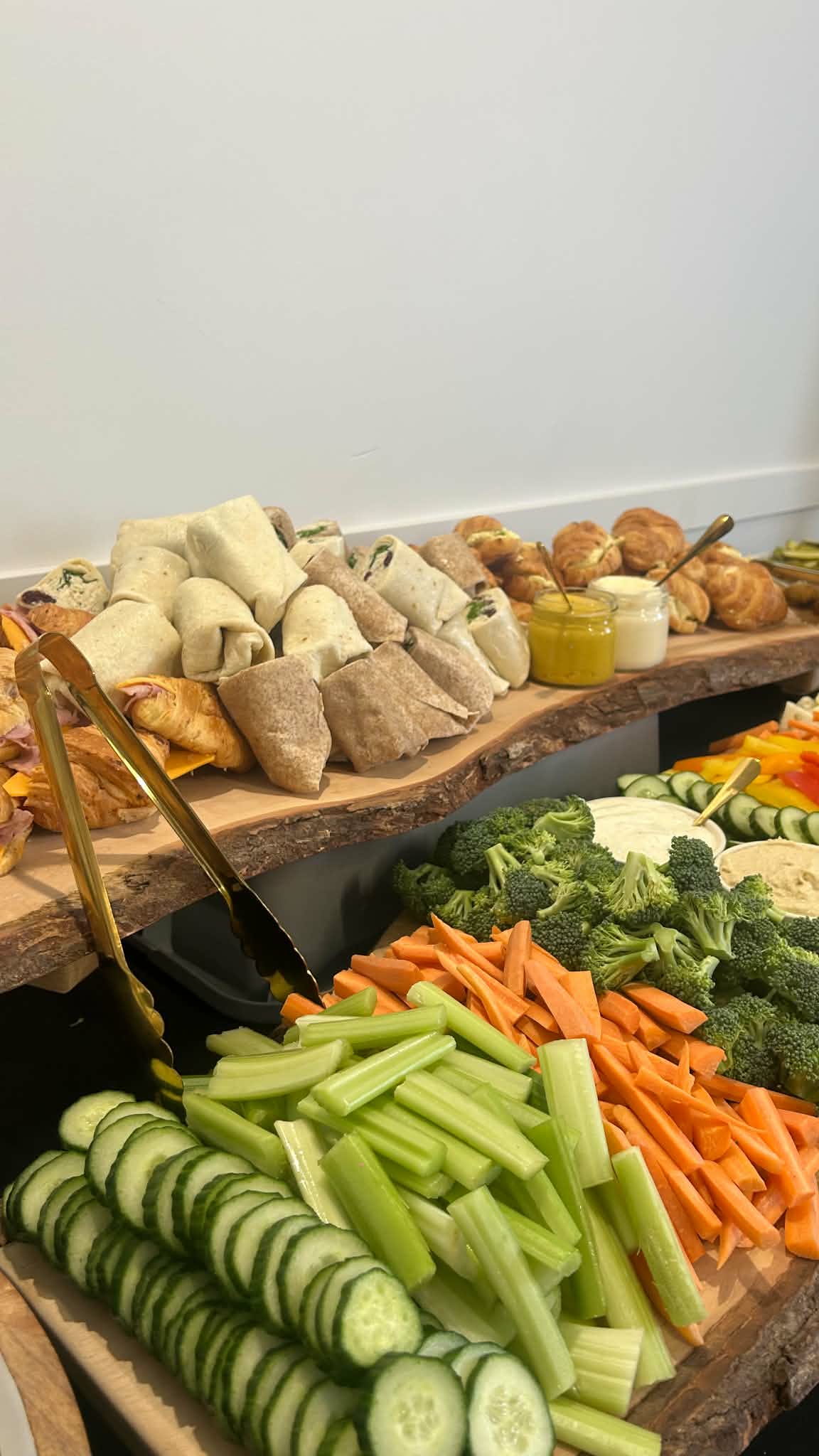 Assorted gourmet sandwich platter