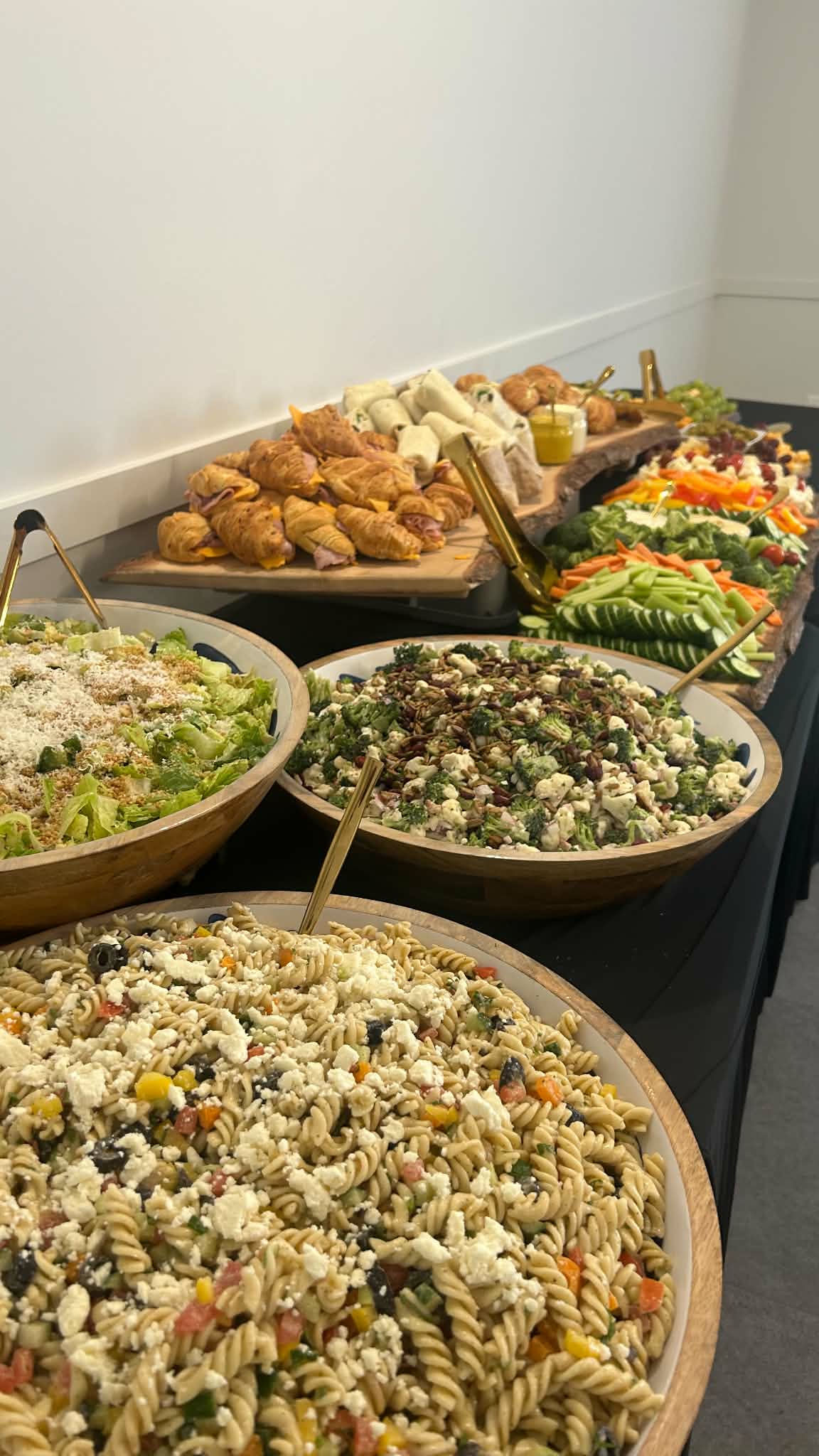 Fresh salad selection