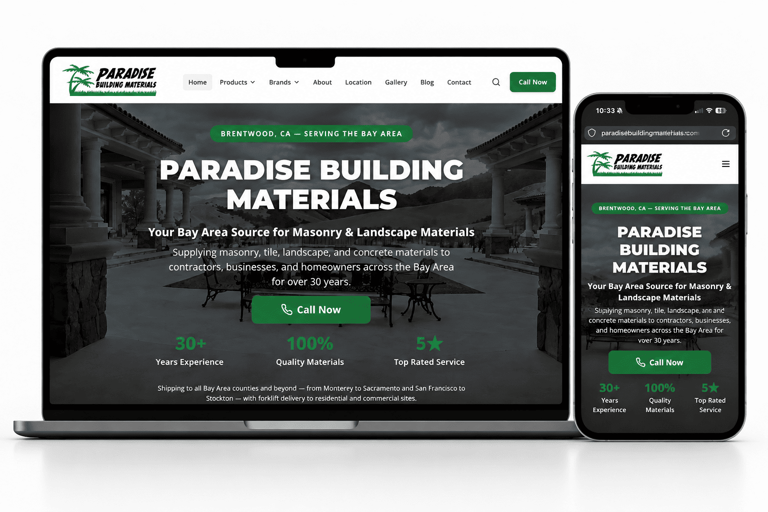 Paradise Building Materials - A2Z Digital Client