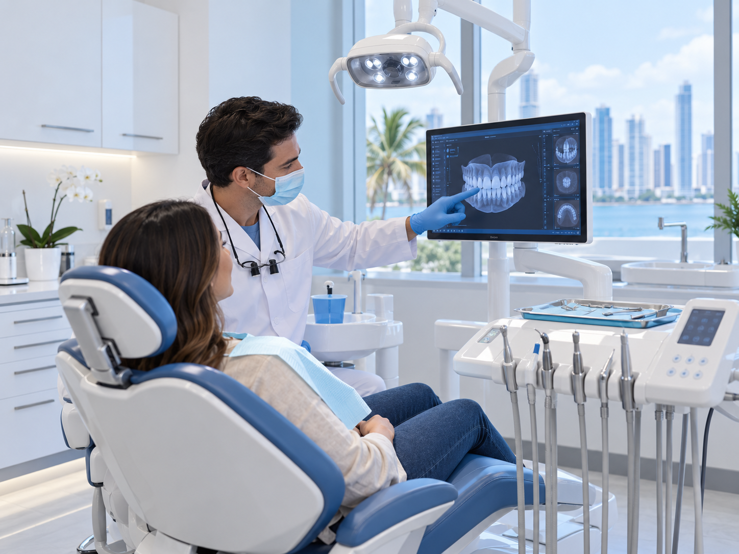 Área de atención odontológica de la clínica