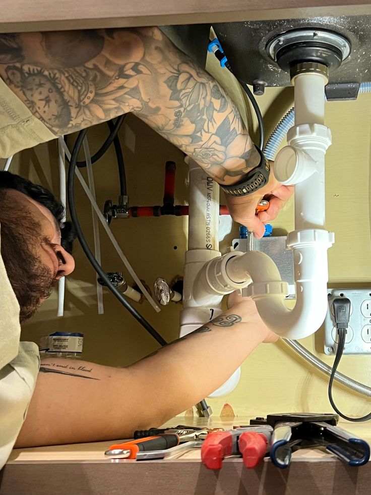 Bathroom plumbing installation