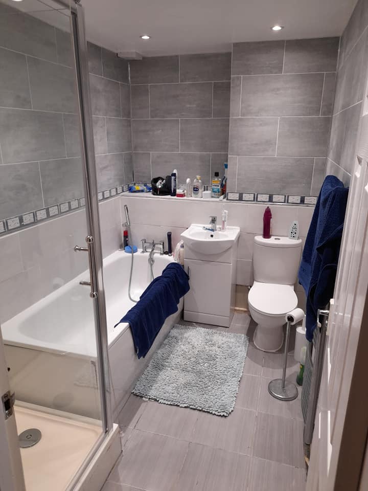 Bathroom renovation after