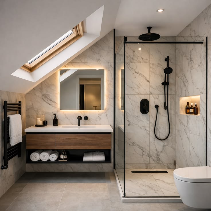 Loft plumbing and bathroom installation