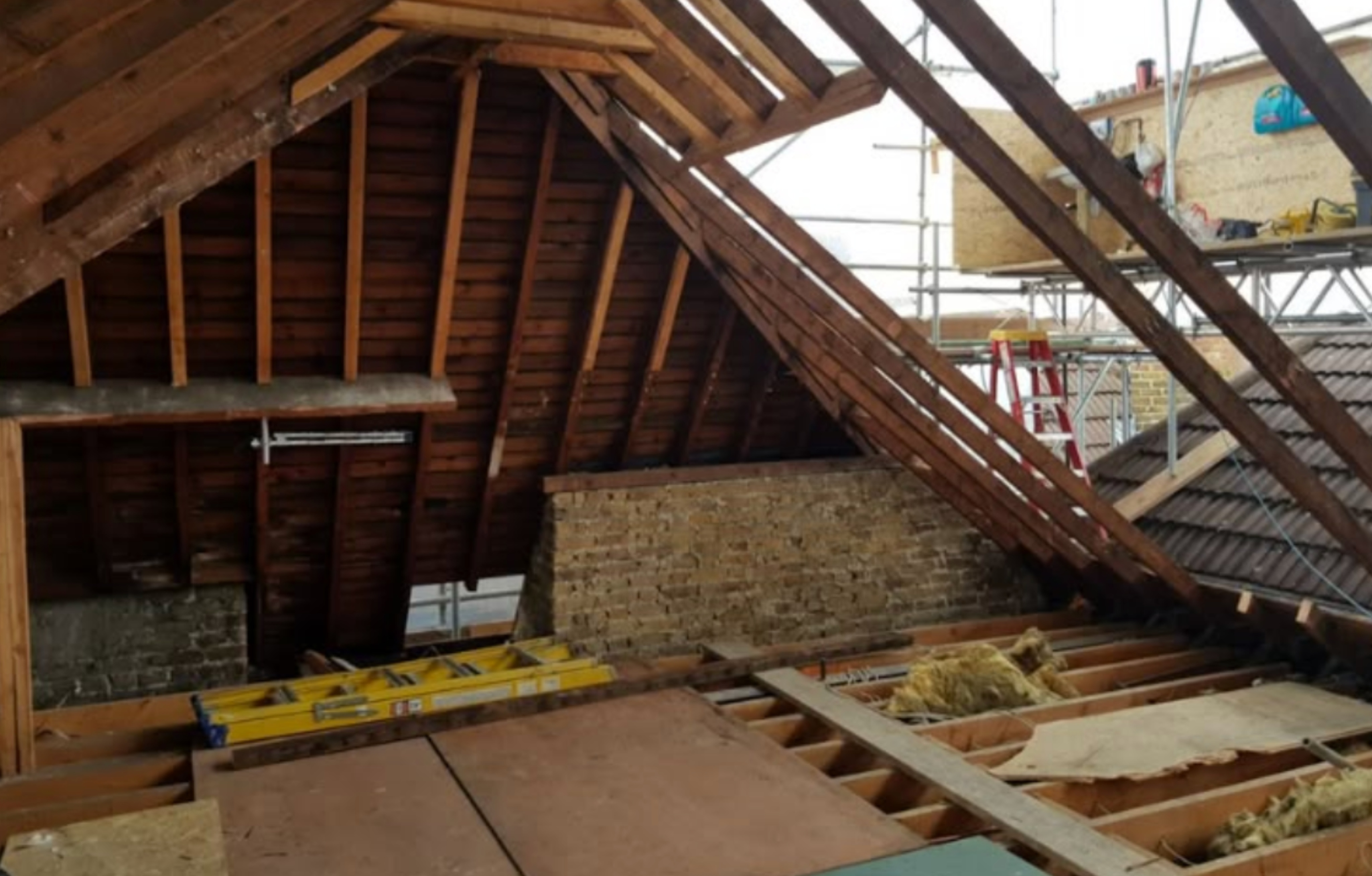 Unused loft before extension