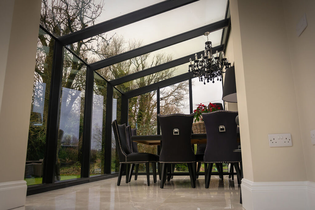 Home extension lighting and windows