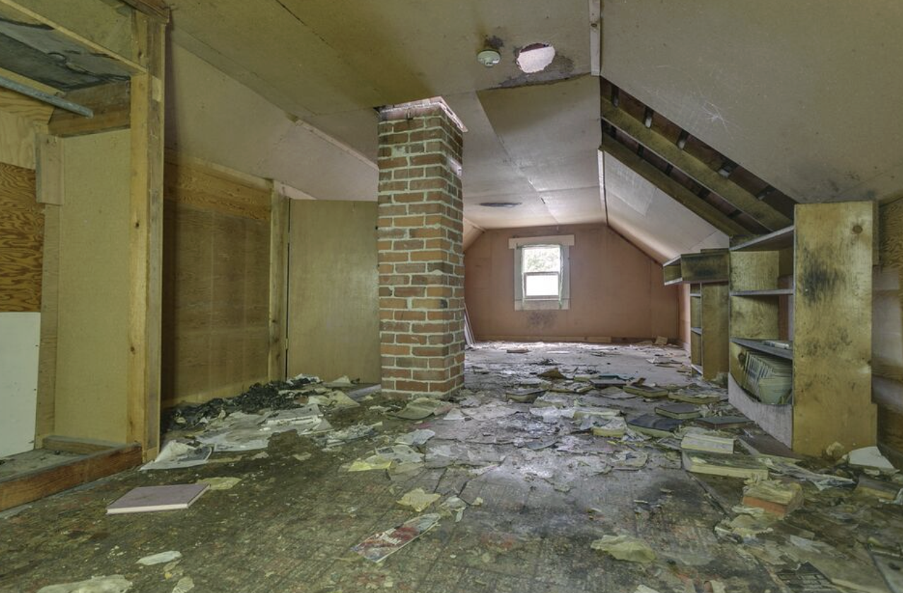 Before interior painting project