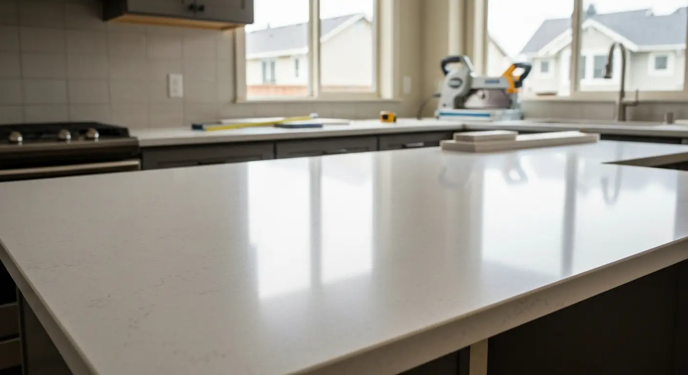 Kitchen countertop installation