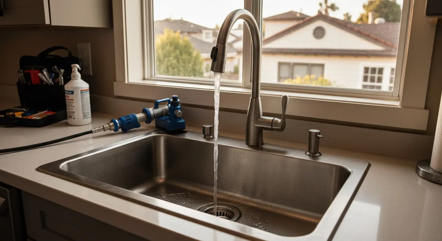 Kitchen drain cleaning in San Jose