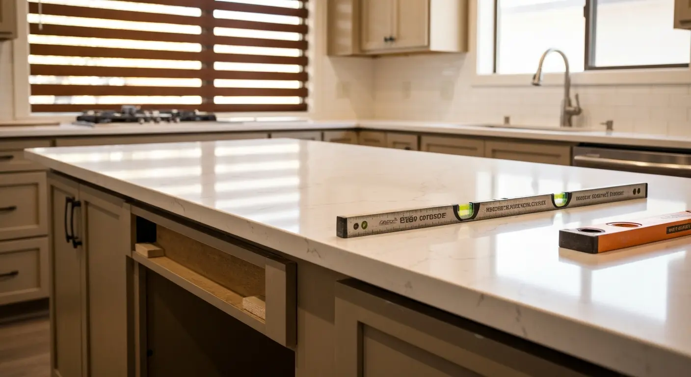 Kitchen countertop installation