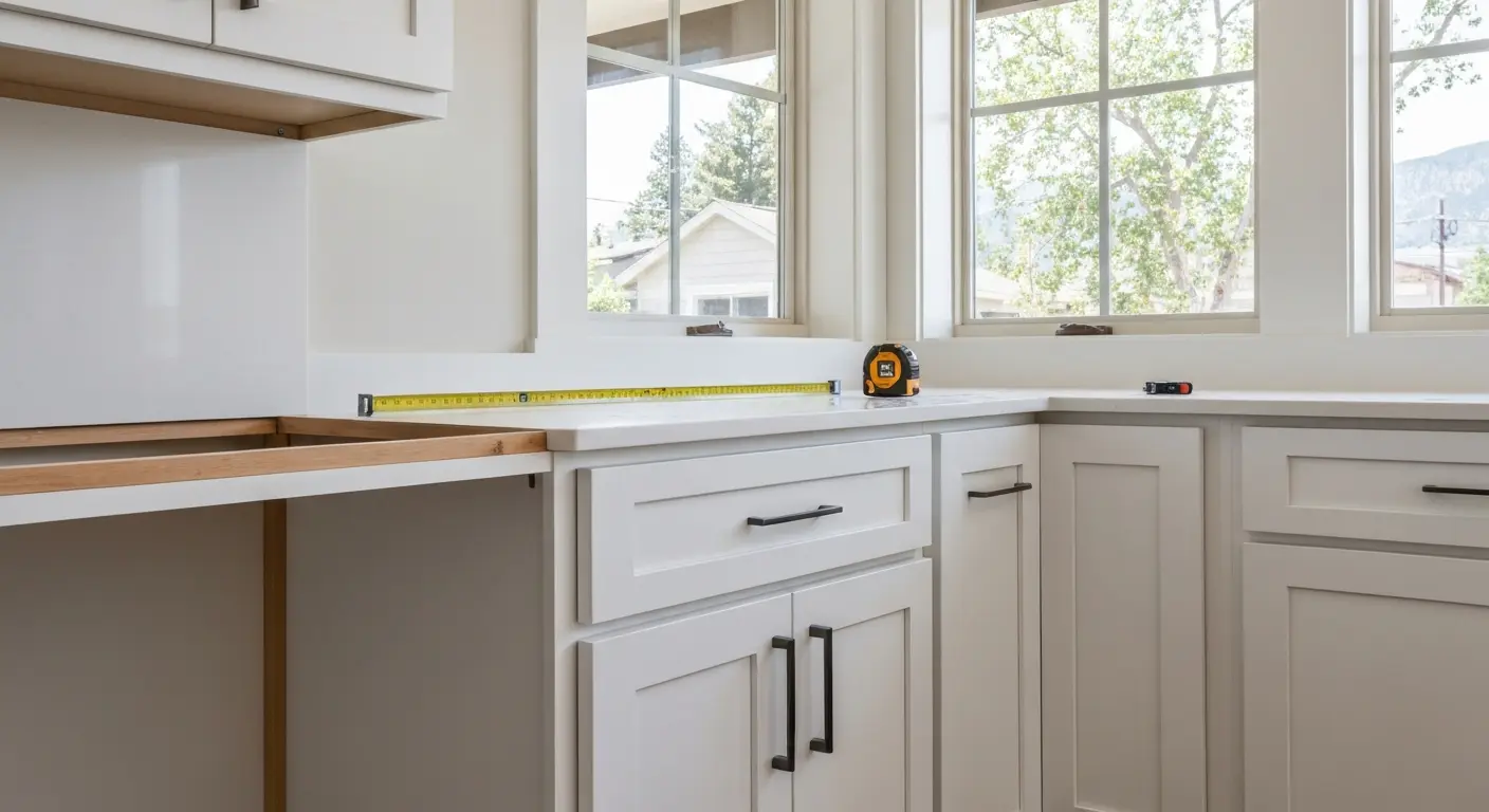 Custom cabinet installation