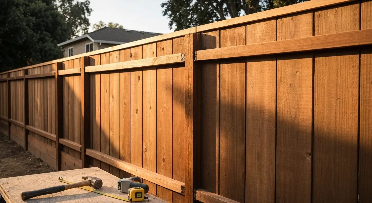 Wood fence repair in San Jose