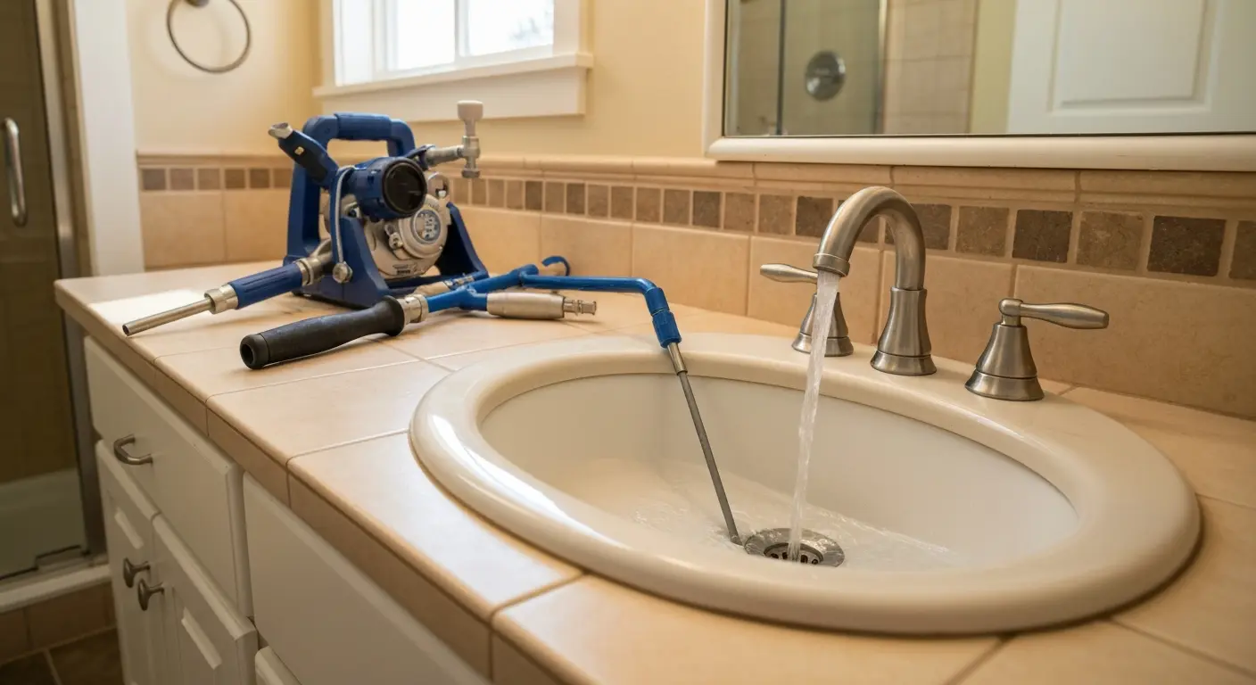 Bathroom sink drain cleaning