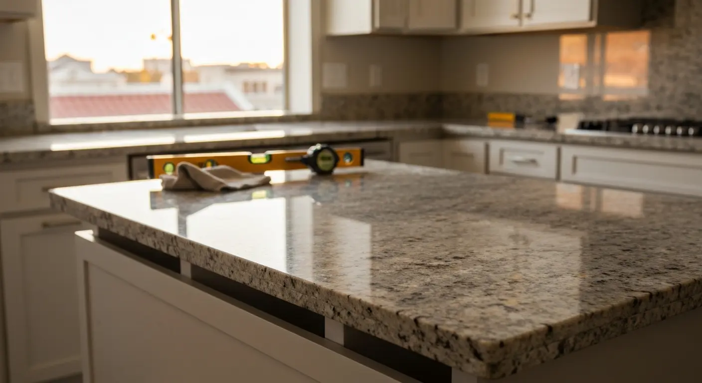 Granite countertop installation