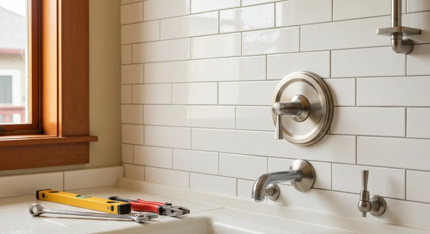 Shower and tub fixture installation