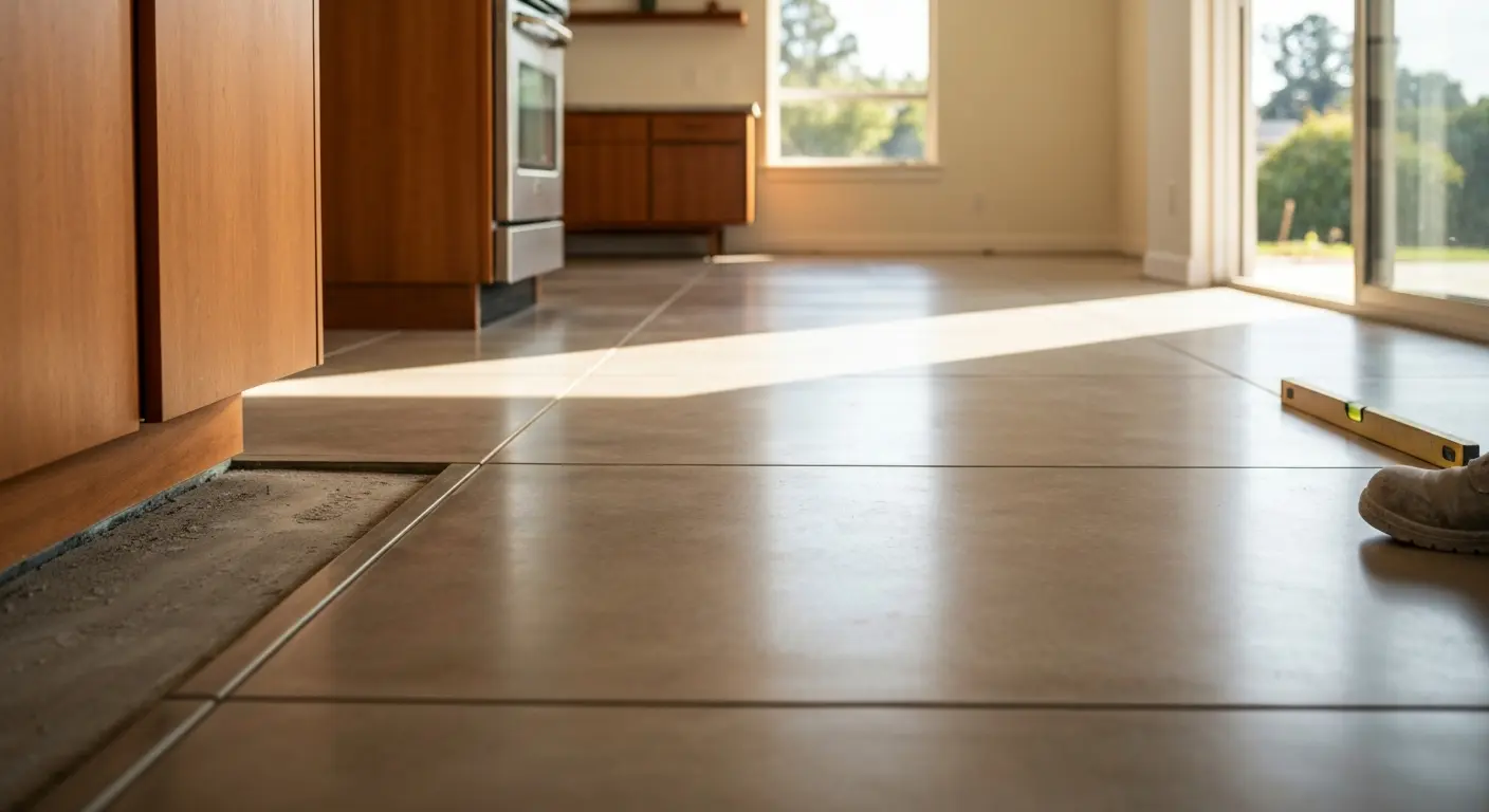 Kitchen flooring installation