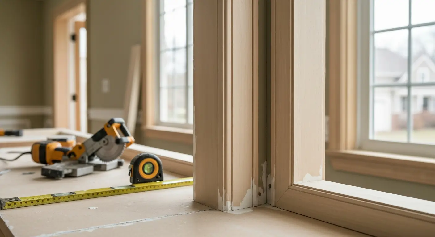 Interior trim and molding installation