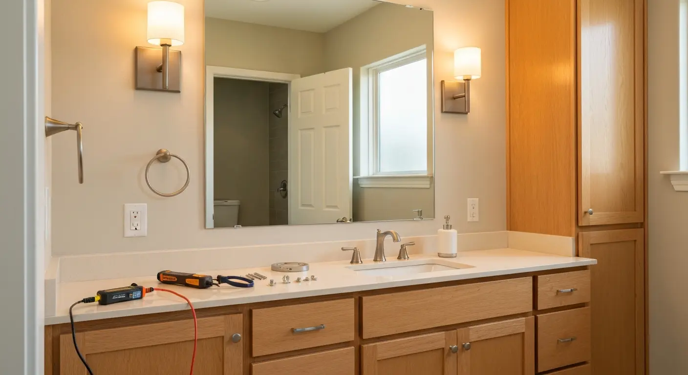 Wall sconce installation