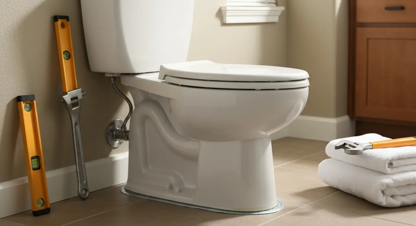 Toilet installation work