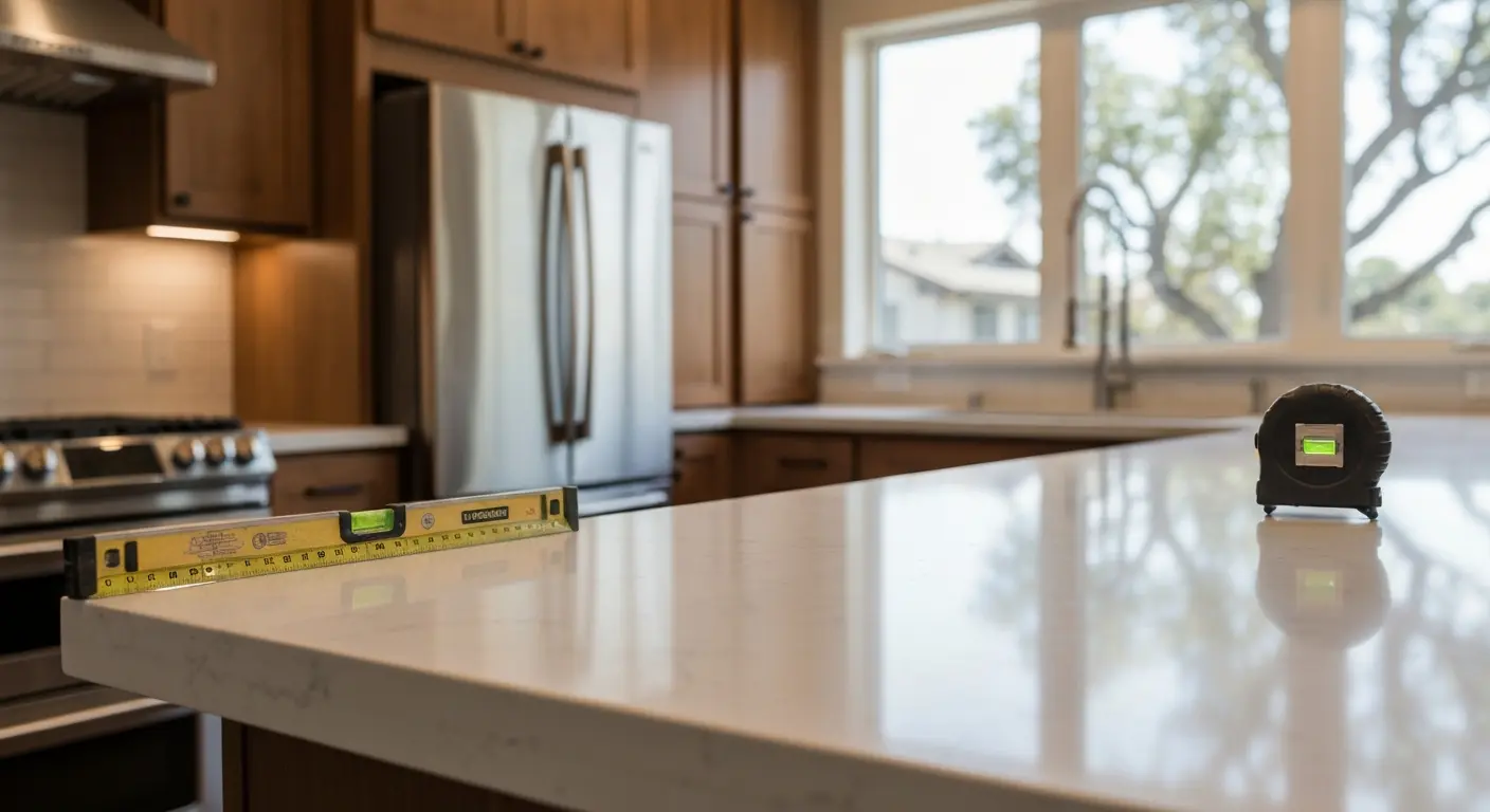 Kitchen countertop installation