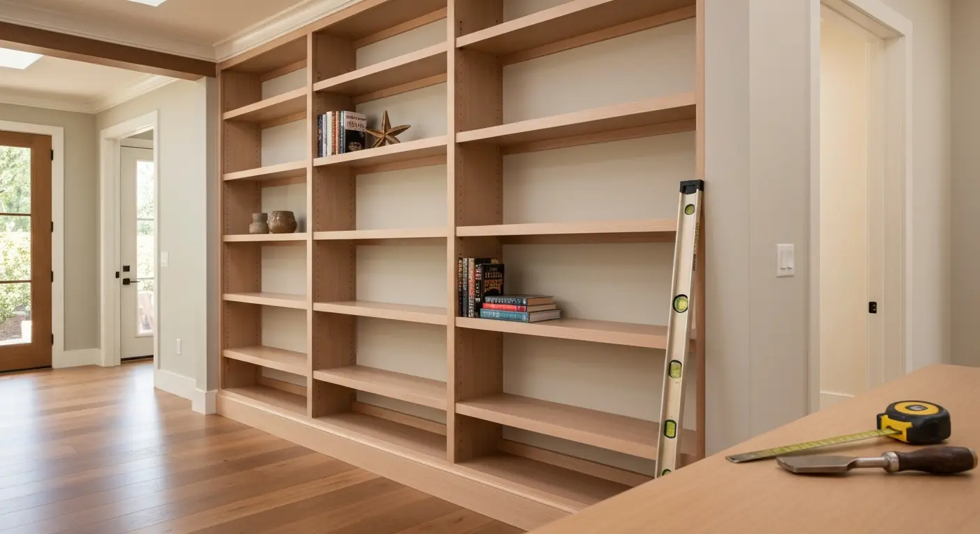 Custom built-in shelving project