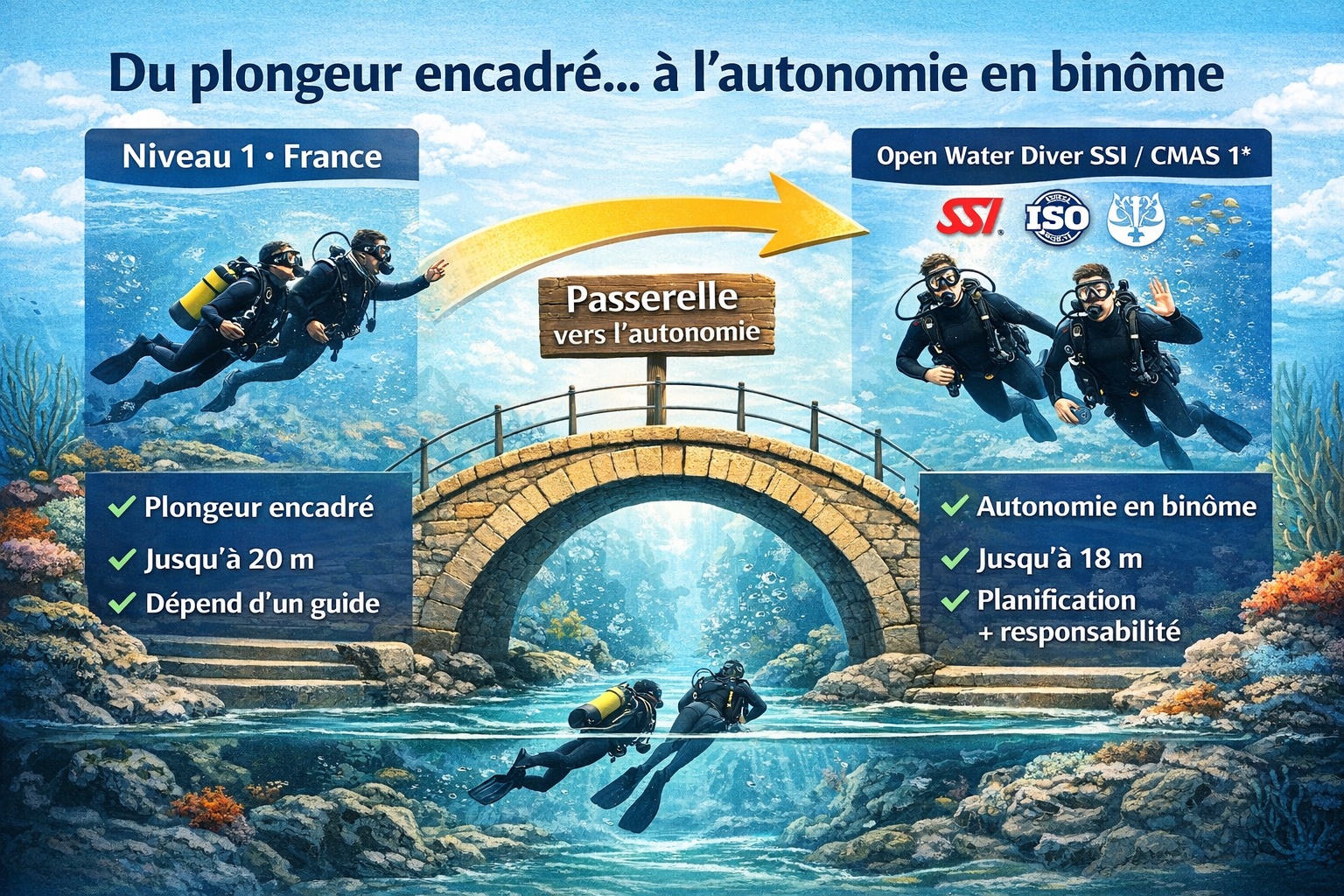 Passerelle du N1 vers OWD