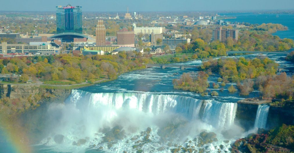 Niagara Falls and city skyline