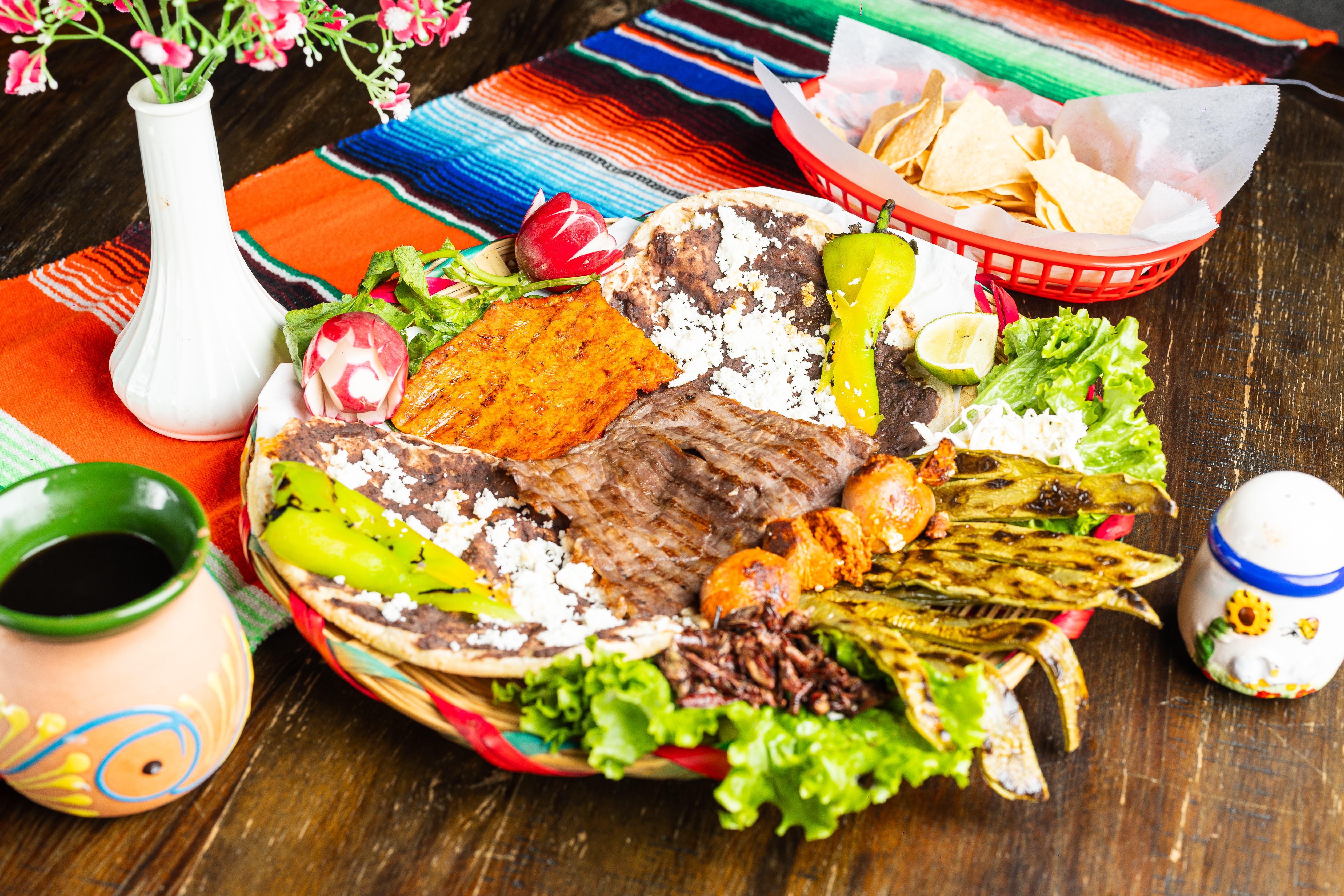 Fresh Oaxacan plate served in Riverside California