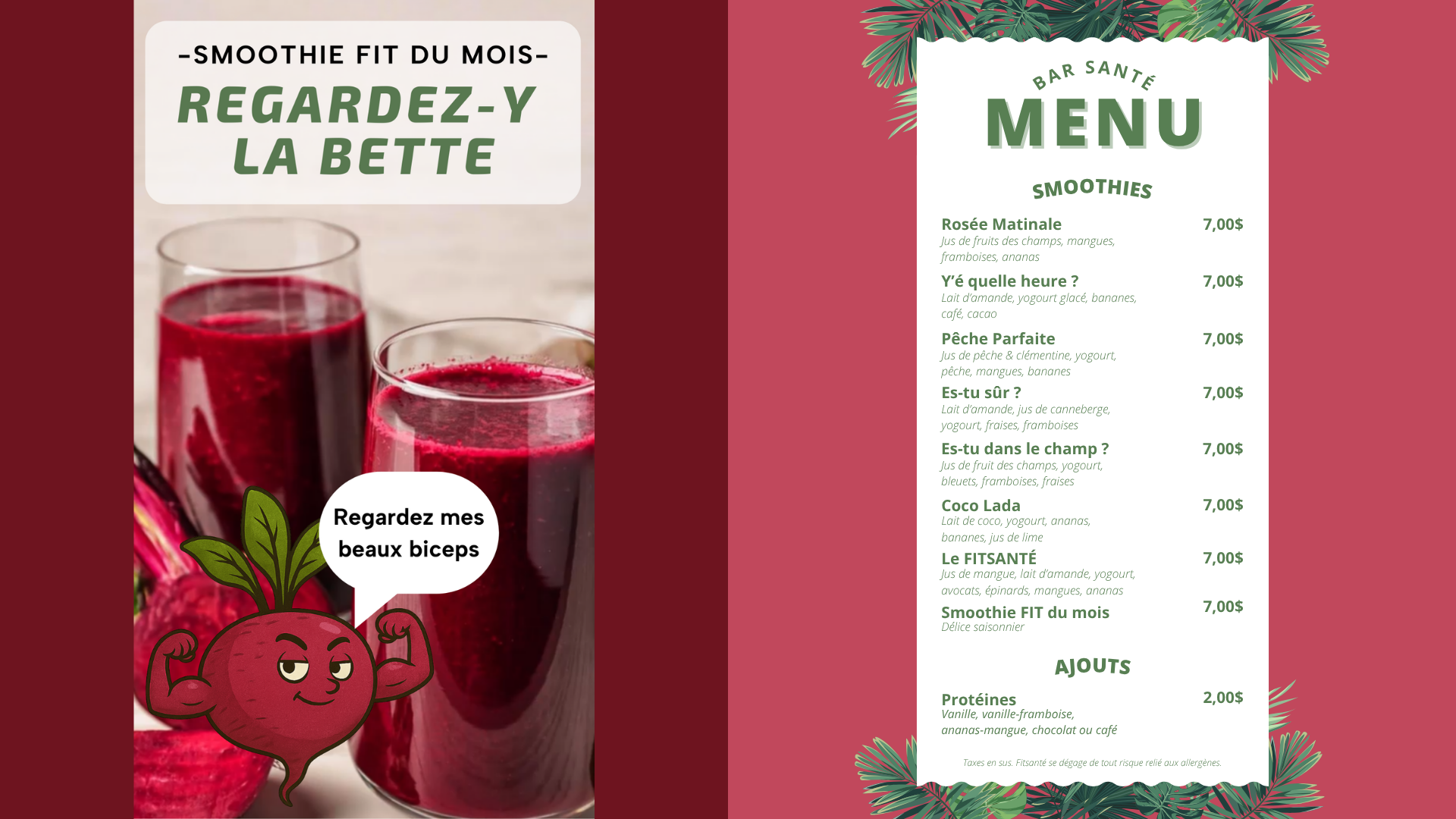 Smoothie du mois d'octobre