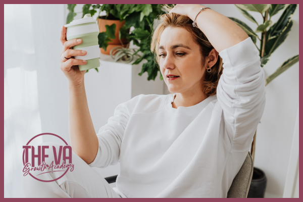 stressed woman working from home