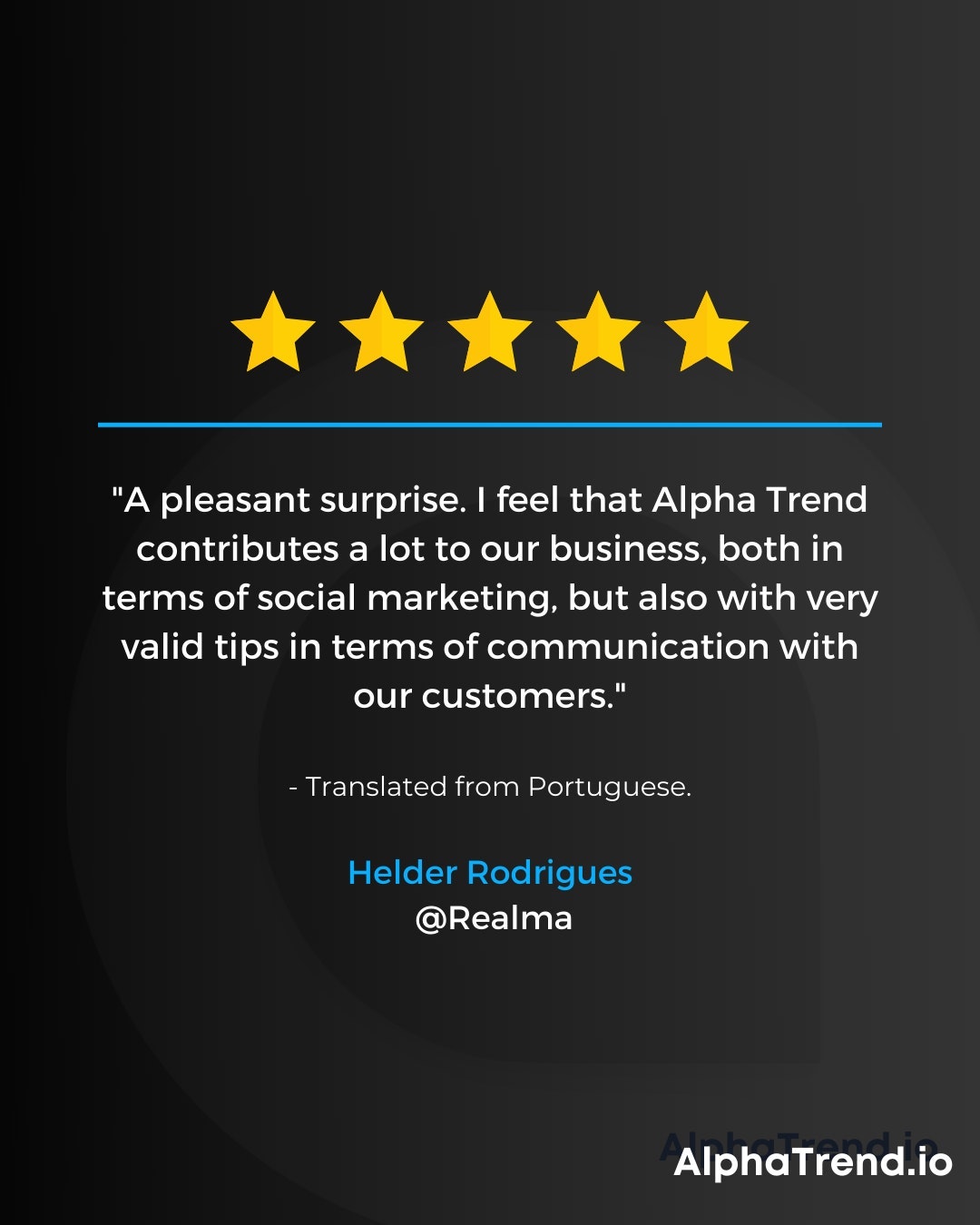 Alpha Trend Testimonials