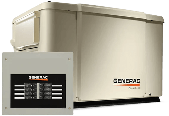 Generac standby generator and transfer switch