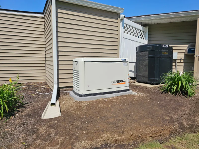 A Generac home generator installed by Dolphin in Northeast Ohio