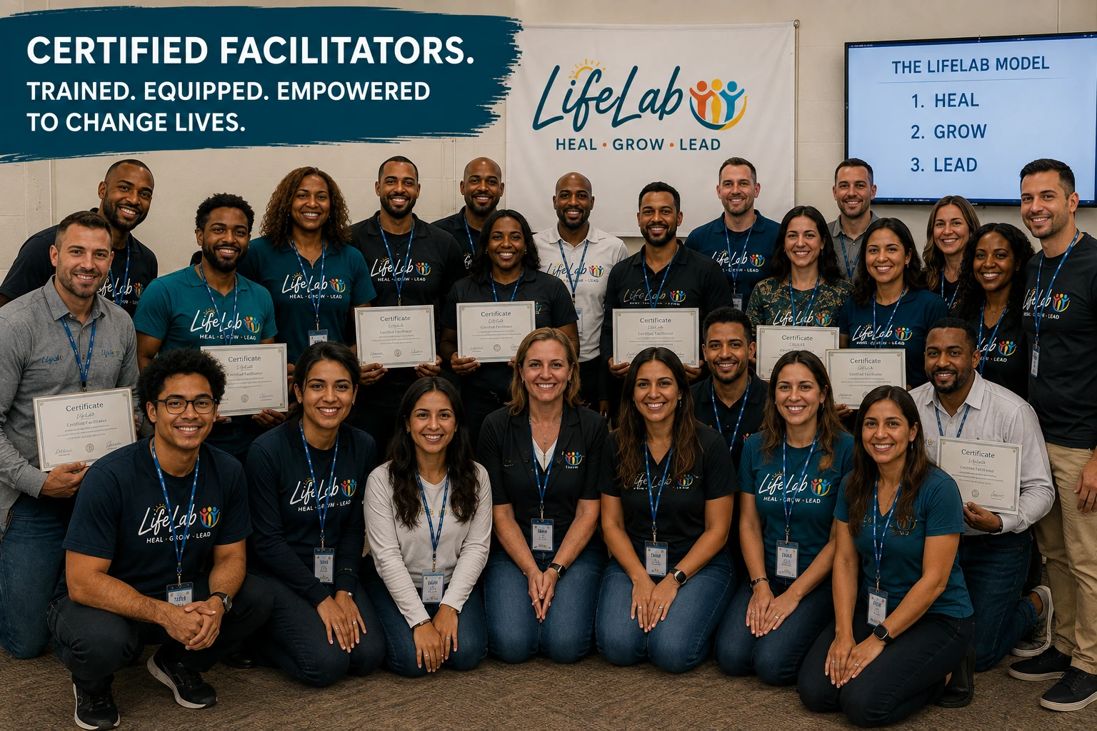 Certified Facilitators. Trained, equipped, empowered to change lives.