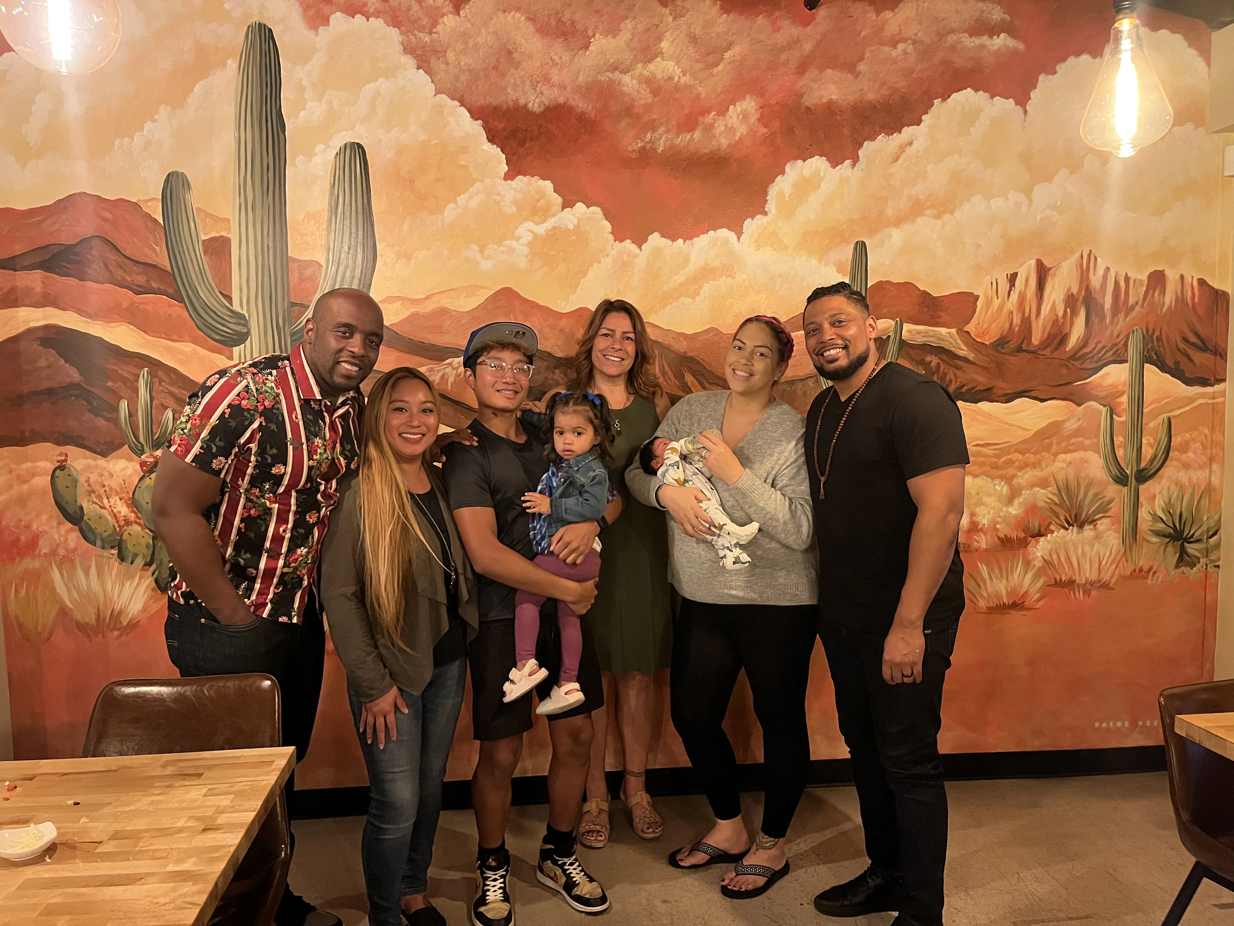 Elijah and Kamene's blended family together