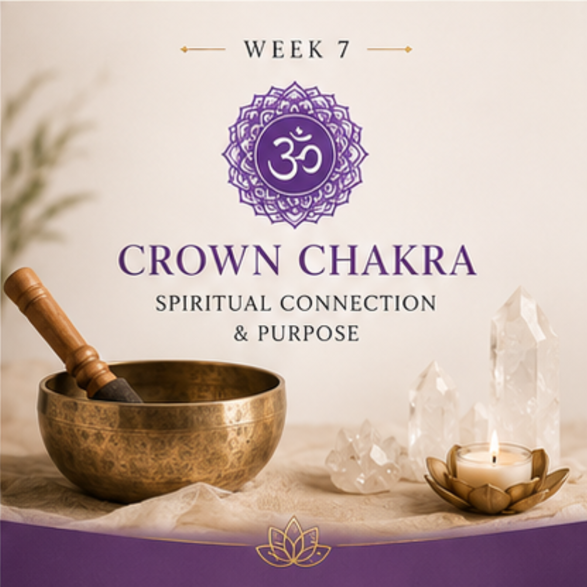 DAY- 7 Integration + Crown Chakra + Full Sound Bath 