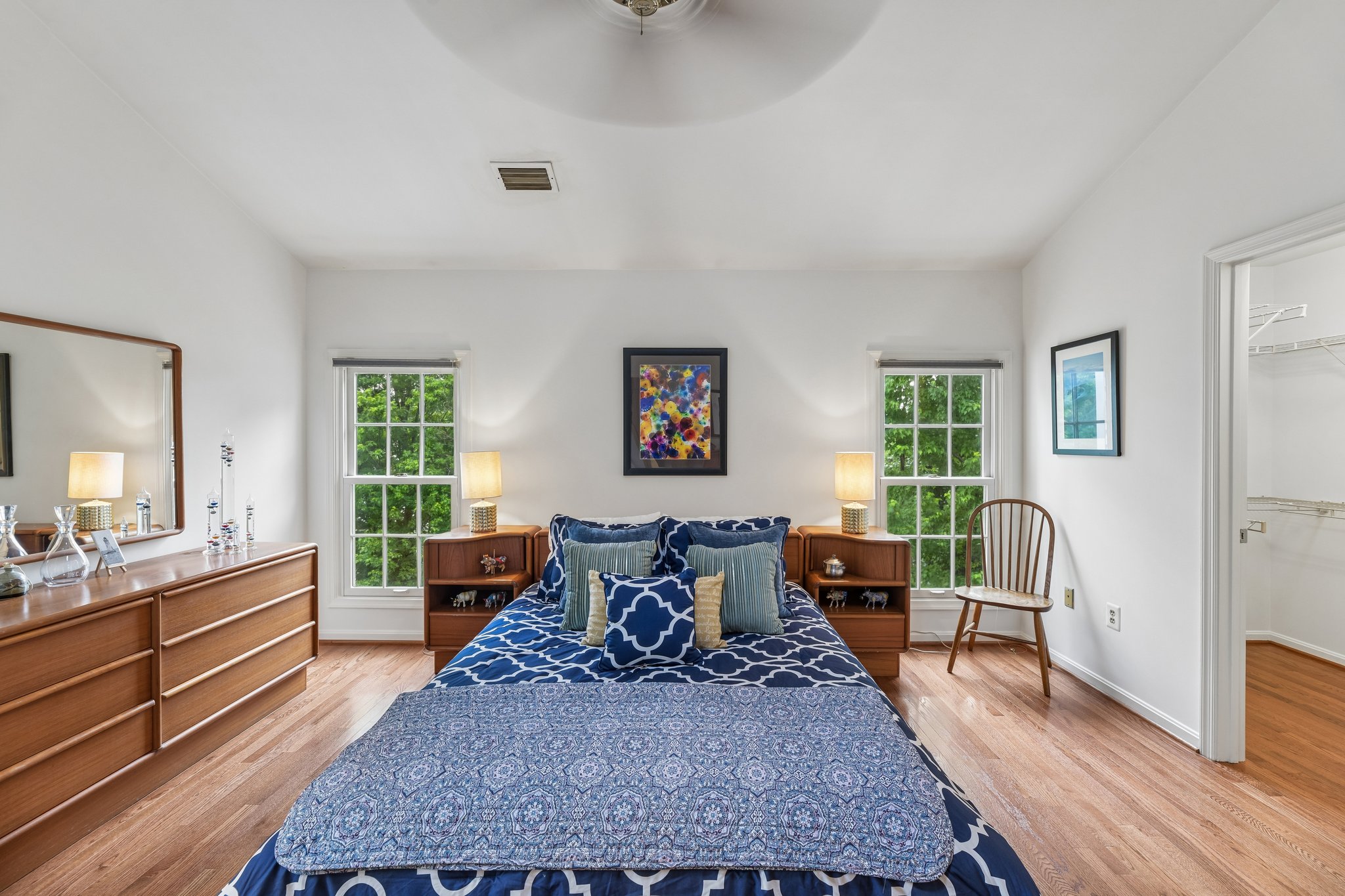 Staged Alexandria living room showcasing appealing features that influence price