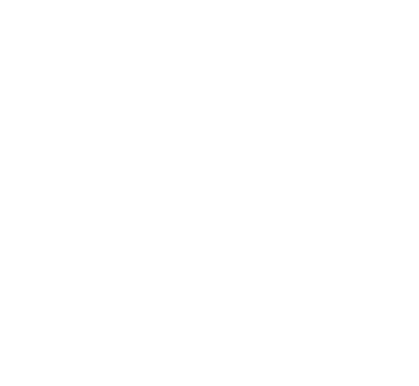 Vandrews Media stacked lockup, white on dark
