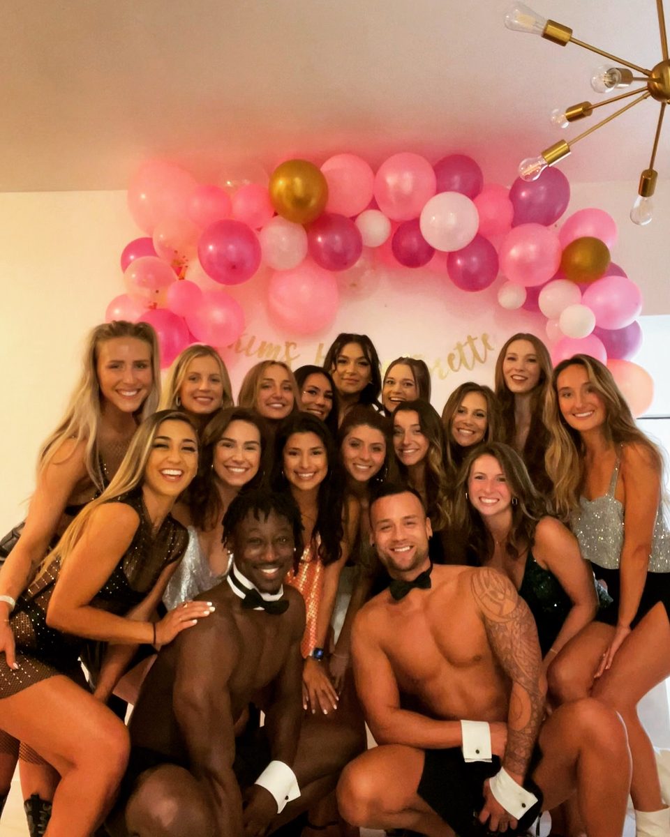 Bachelorette party group enjoying a city experience